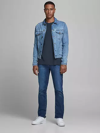 JACK & JONES | T-Shirt Slim Fit "JJEORGANIC" | blau